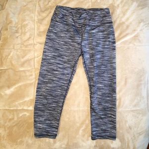 striped running tights